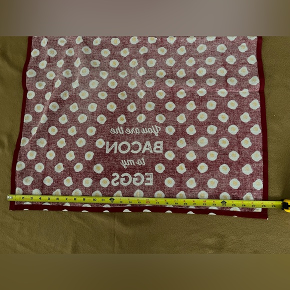 100% Cotton Large 26x28 Dish Towel You are the BACON to my EGGS - Picture 3 of 8